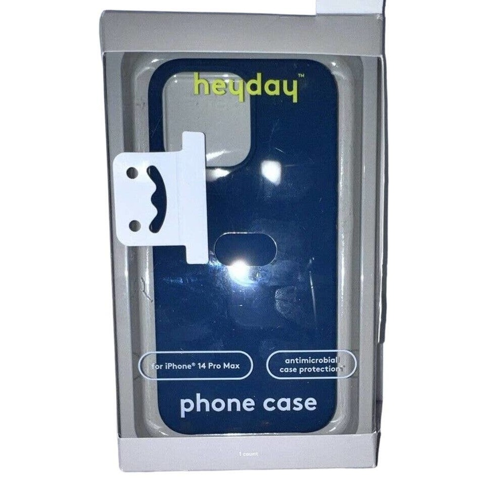 Heyday iPhone 14 Pro Max Antimicrobial Silicone Phone Case Dark Teal Open Box